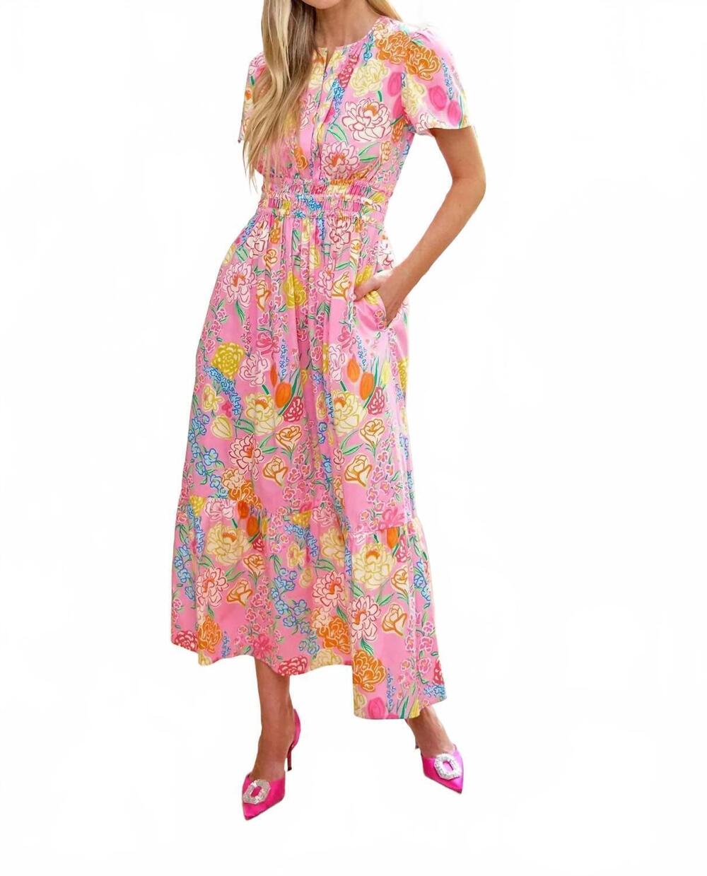 NEW SHERIDAN FRENCH eloise midi dress in sheridan french floral